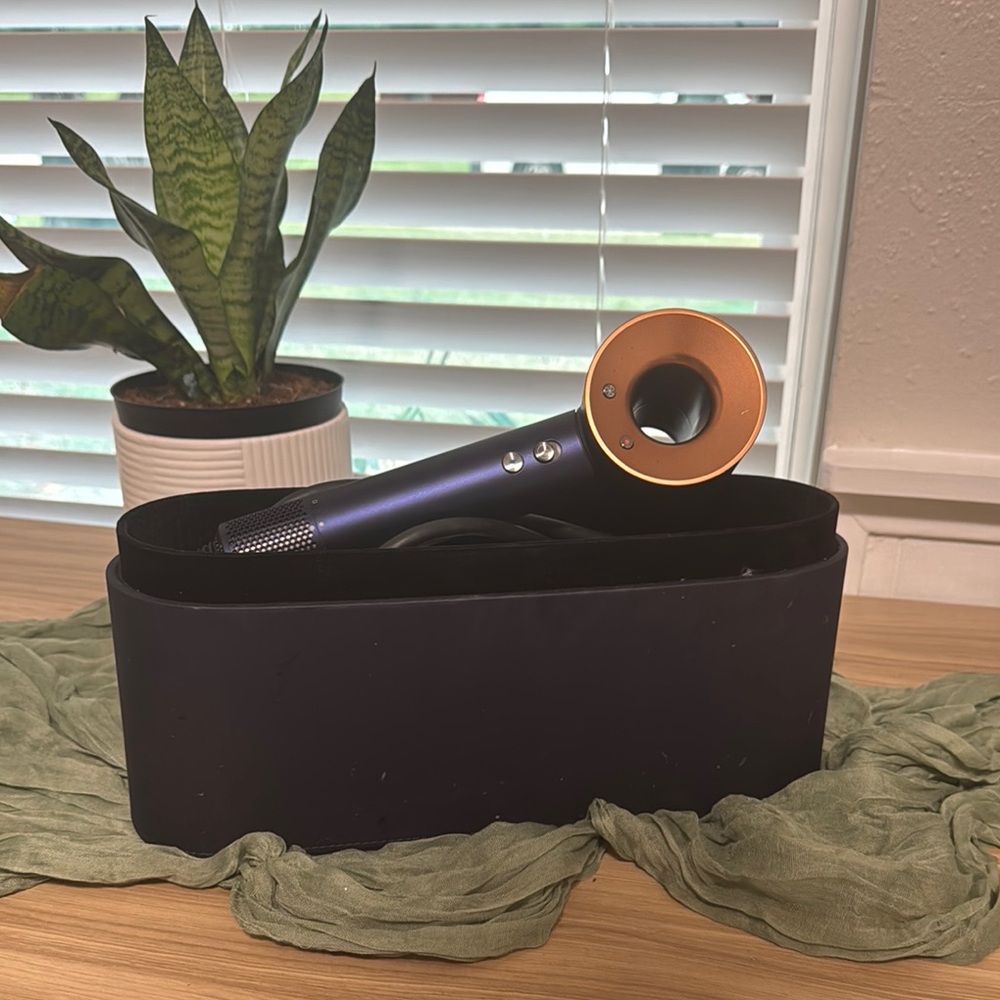 Beautiful Gold and Blue Dyson Hair Dryer